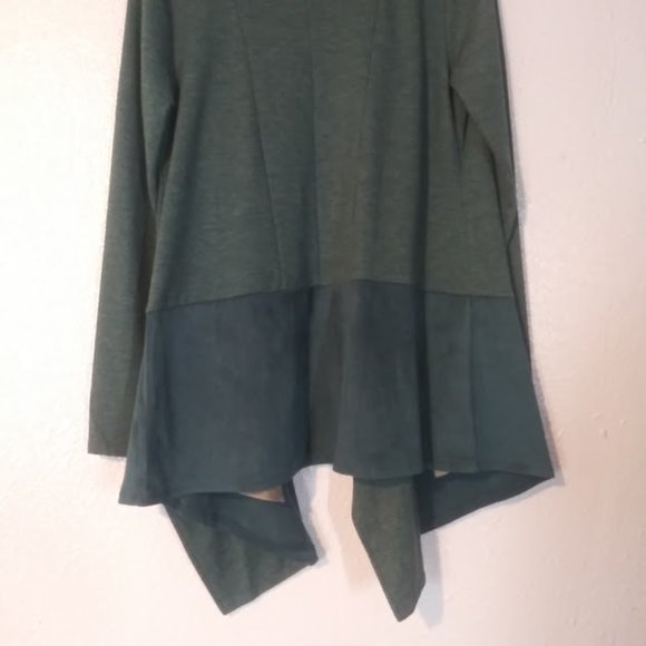 Logo Lounge women's size S green open cardigan sweater - Picture 7 of 13
